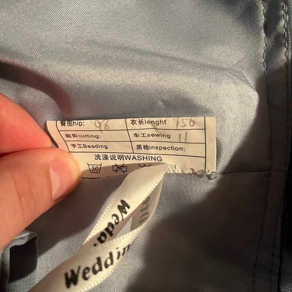 Mother of the bride or groom, women's formal dress, Blue - Picture 6 of 6